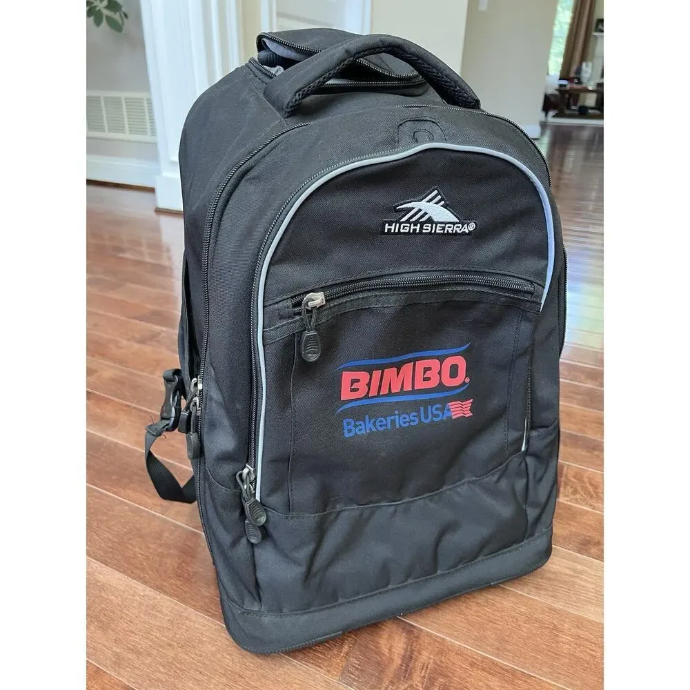 High Sierra Rolling Backpack with Laptop Sleeve, One Size